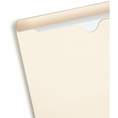 Smead Straight Tab Cut Letter Recycled File Jacket - 8 1/2’’ x 11’’ - 2’’ Expansion - 11 pt. - 2 Plys - Manila - Filing