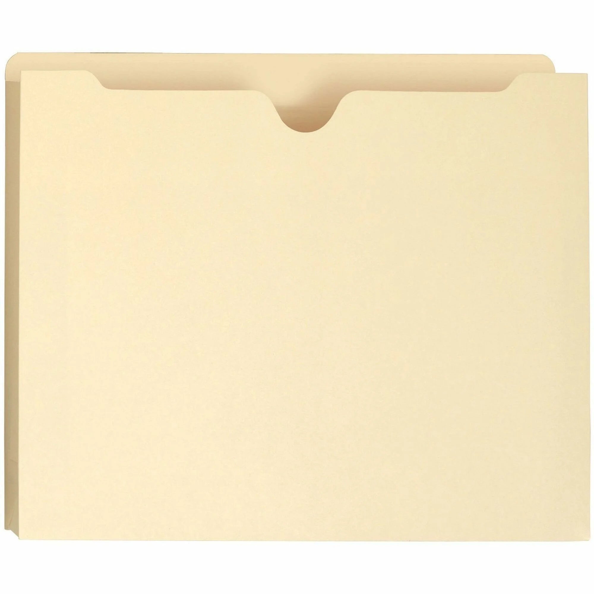 Smead Straight Tab Cut Letter Recycled File Jacket - 8 1/2’’ x 11’’ - 2’’ Expansion - Top Location - 11 pt. - 2 Plys