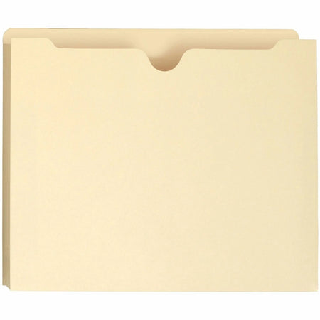 Smead Straight Tab Cut Letter Recycled File Jacket - 8 1/2’’ x 11’’ - 2’’ Expansion - Top Location - 11 pt. - 2 Plys