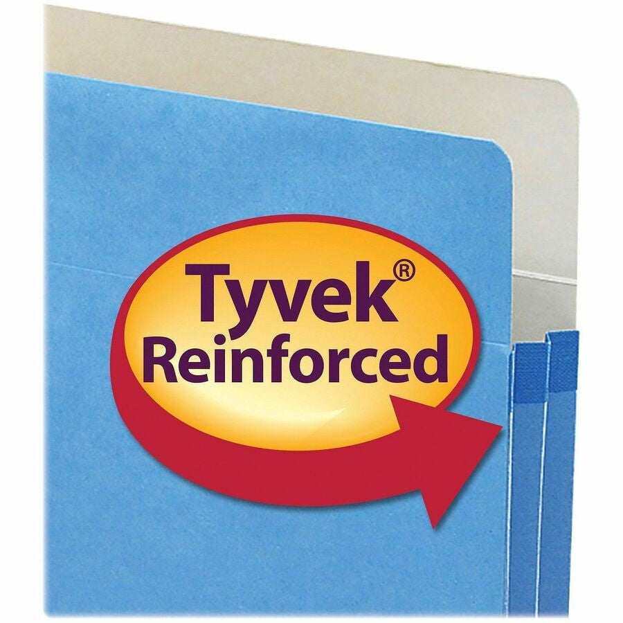 Smead Straight Tab Cut Letter Recycled File Pocket - 8 1/2’’ x 11’’ - 1 3/4’’ Expansion - Top Location - Card Stock