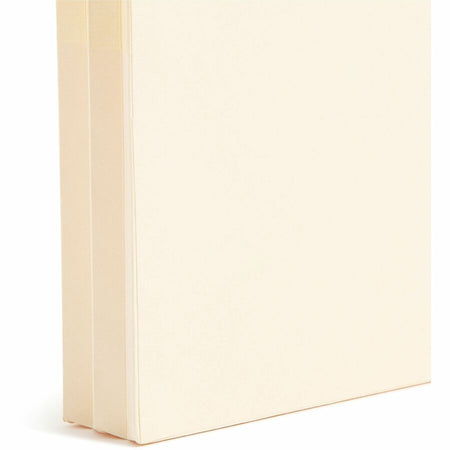 Smead Straight Tab Cut Letter Recycled File Pocket - 8 1/2’’ x 11’’ - 1 3/4’’ Expansion - 2 Plys - Manila - Embossed