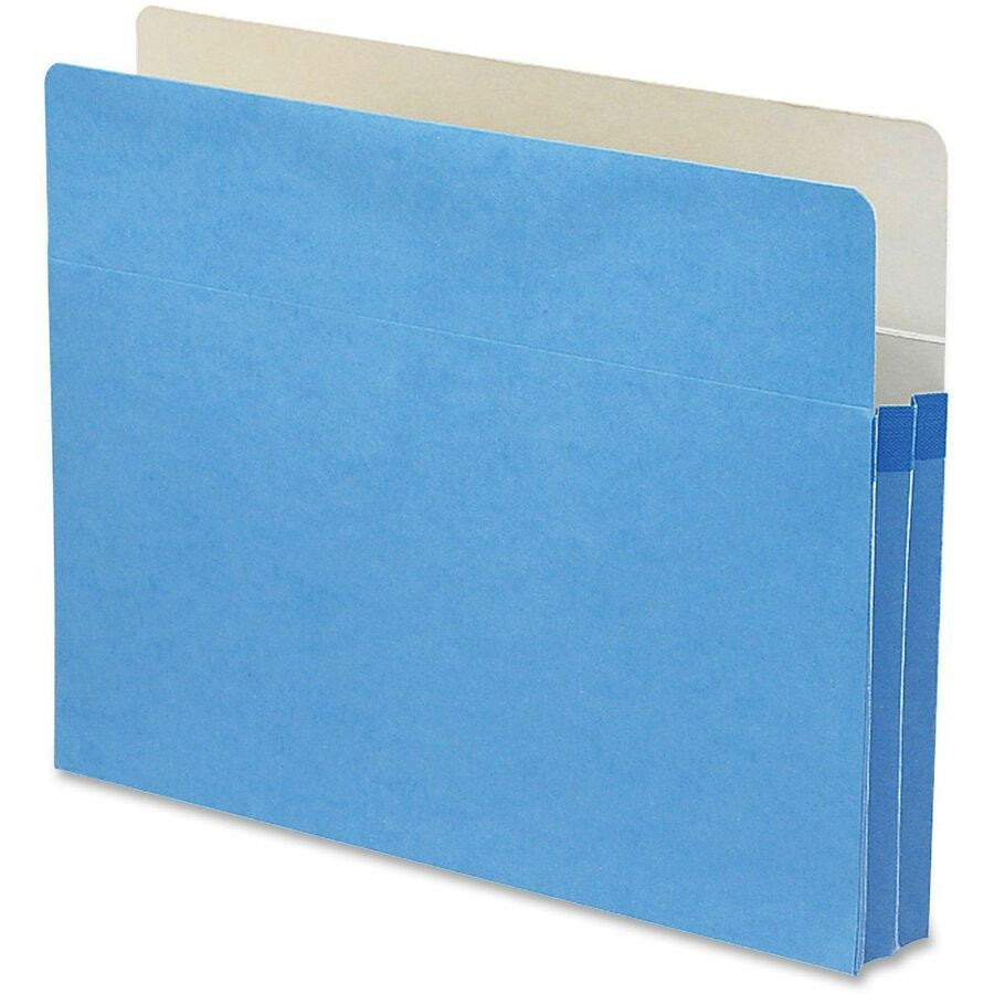 Smead Straight Tab Cut Letter Recycled File Pocket - 8 1/2’’ x 11’’ - 1 3/4’’ Expansion - Top Location - Card Stock