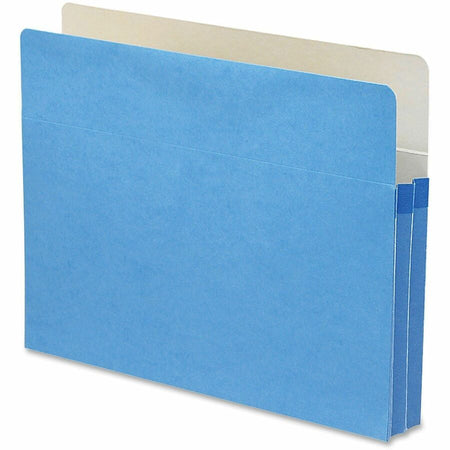 Smead Straight Tab Cut Letter Recycled File Pocket - 8 1/2’’ x 11’’ - 1 3/4’’ Expansion - Top Location - Card Stock