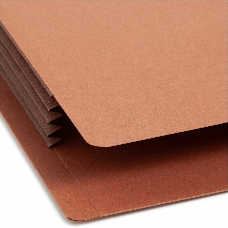 Smead Straight Tab Cut Letter Recycled File Pocket - 8 1/2’’ x 11’’ - 3 Expansion - 1 Pocket(s) - Top Location - End