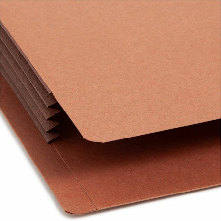 Smead Straight Tab Cut Letter Recycled File Pocket - 8 1/2’’ x 11’’ - 3 Expansion - 1 Pocket(s) - Top Location - End