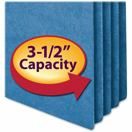 Smead Straight Tab Cut Letter Recycled File Pocket - 8 1/2’’ x 11’’ - 3 Expansion - Top Location - Filing Jackets &