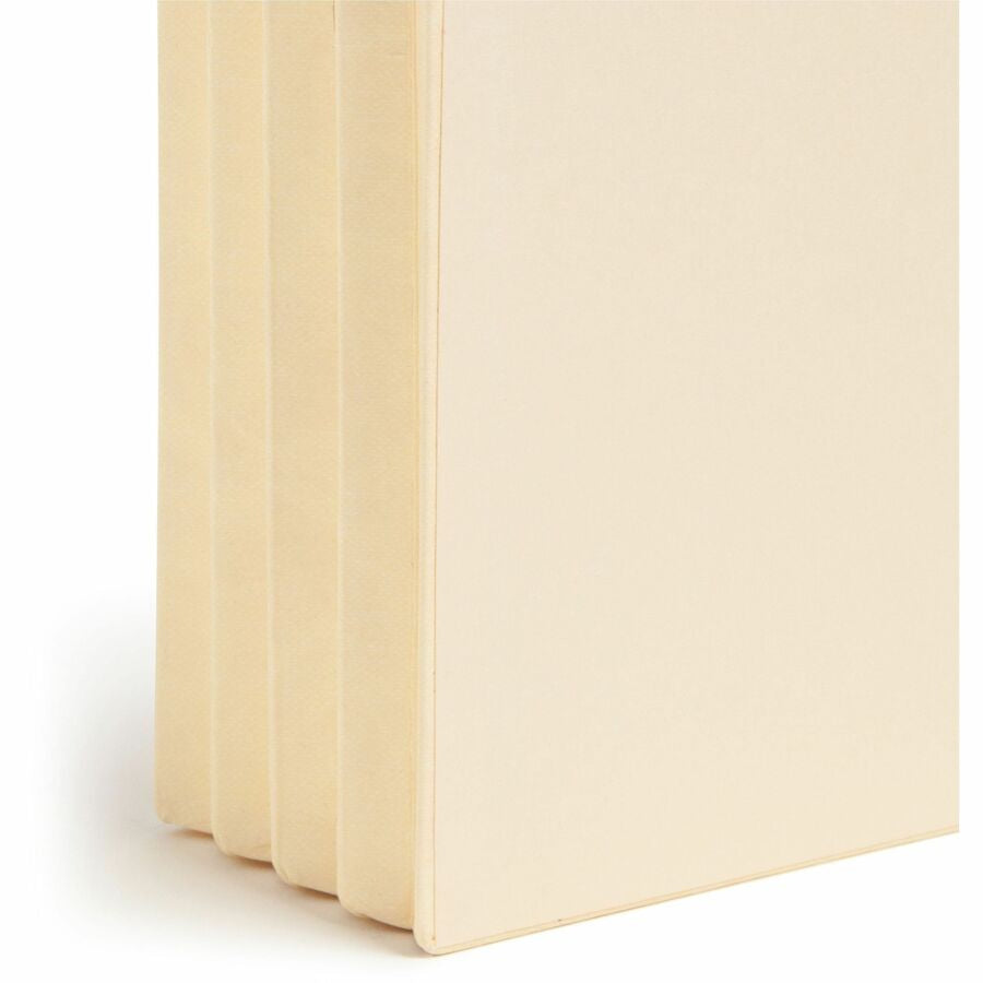Smead Straight Tab Cut Letter Recycled File Pocket - 8 1/2’’ x 11’’ - 3 Expansion - 2 Plys - Manila - End Folders