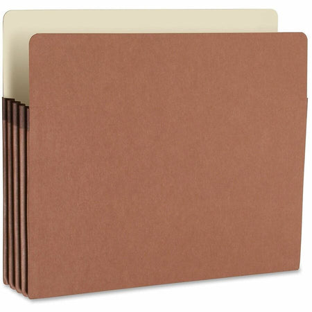 Smead Straight Tab Cut Letter Recycled File Pocket - 8 1/2’’ x 11’’ - 3 Expansion - Redrope - Tear Proof Gusset