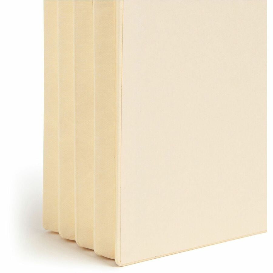 Smead Straight Tab Cut Letter Recycled File Pocket - 8 1/2’’ x 11’’ - 3 Expansion - 2 Plys - Manila - End Folders