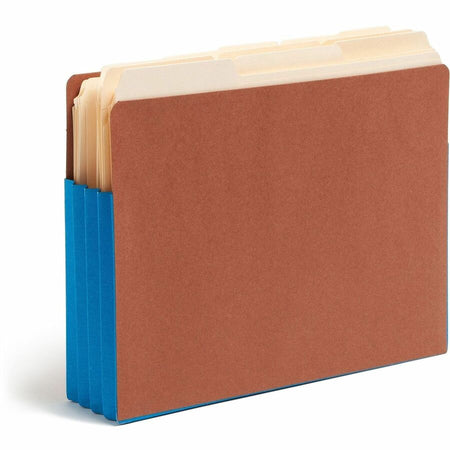 Smead Straight Tab Cut Letter Recycled File Pocket - 8 1/2’’ x 11’’ - 3 Expansion - 1 Pocket(s) - Top Location - End