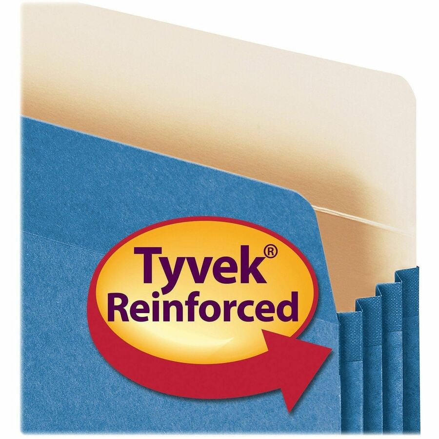 Smead Straight Tab Cut Letter Recycled File Pocket - 8 1/2’’ x 11’’ - 3 Expansion - Top Location - Filing Jackets &