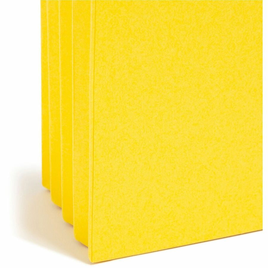 Smead Straight Tab Cut Letter Recycled File Pocket - 8 1/2’’ x 11’’ - 3 Expansion - Card Stock - Filing Jackets &
