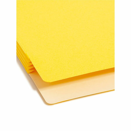 Smead Straight Tab Cut Letter Recycled File Pocket - 8 1/2’’ x 11’’ - 3 Expansion - Card Stock - Filing Jackets &