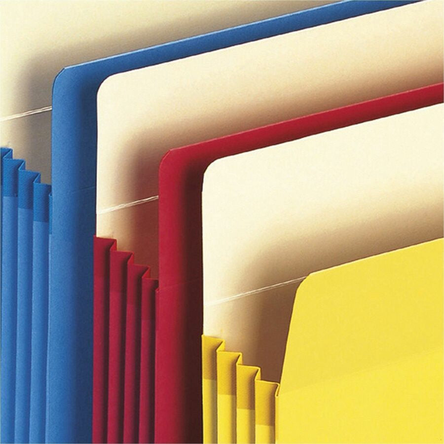 Smead Straight Tab Cut Letter Recycled File Pocket - 8 1/2’’ x 11’’ - 3 Expansion - Top Location - Filing Jackets &