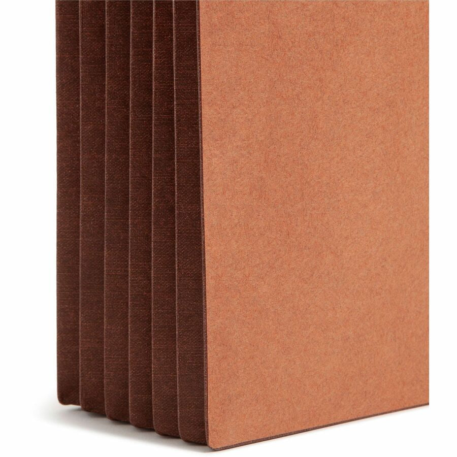 Smead Straight Tab Cut Letter Recycled File Pocket - 8 1/2’’ x 11’’ - 5 1/4’’ Expansion - 12.5 pt. - 2 Plys - Dark