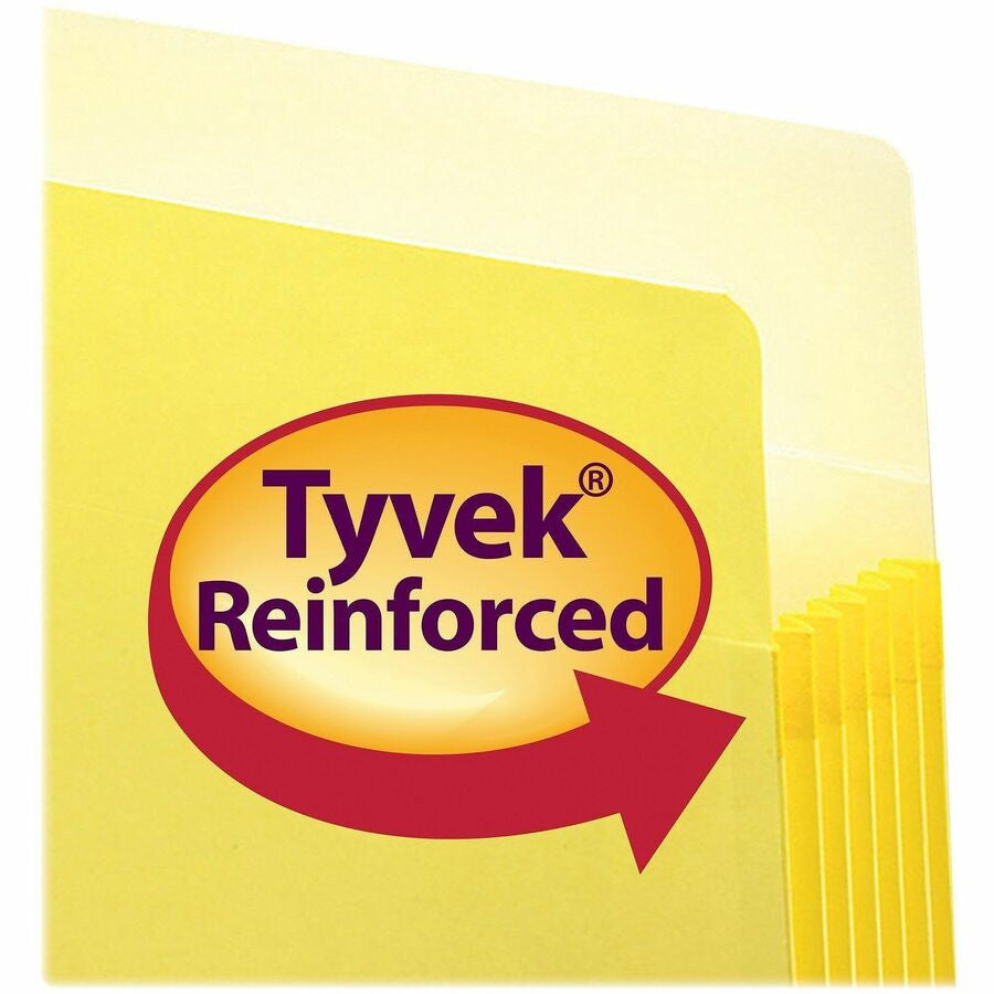 Smead Straight Tab Cut Letter Recycled File Pocket - 8 1/2’’ x 11’’ - 5 1/4’’ Expansion - Top Location - Card Stock