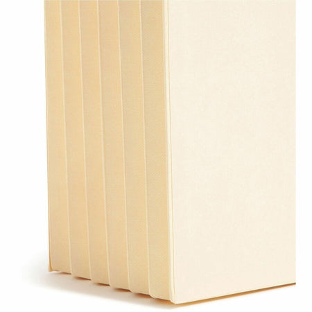 Smead Straight Tab Cut Letter Recycled File Pocket - 8 1/2’’ x 11’’ - 5 1/4’’ Expansion - 2 Plys - Manila - 10% - End