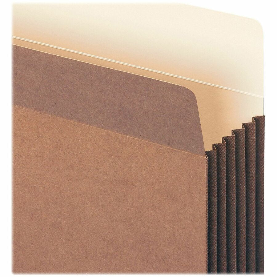 Smead Straight Tab Cut Letter Recycled File Pocket - 8 1/2’’ x 11’’ - 5 1/4’’ Expansion - Top Location - 12.5 pt.