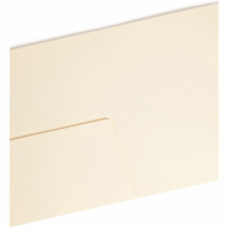 Smead Straight Tab Cut Letter Recycled Top Tab File Folder - Top
