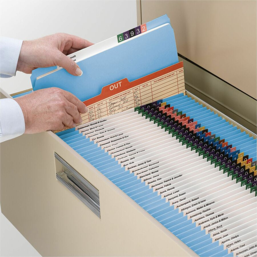 Smead Straight Tab Cut Letter Recycled Top Tab File Folder - Alternate-Image2