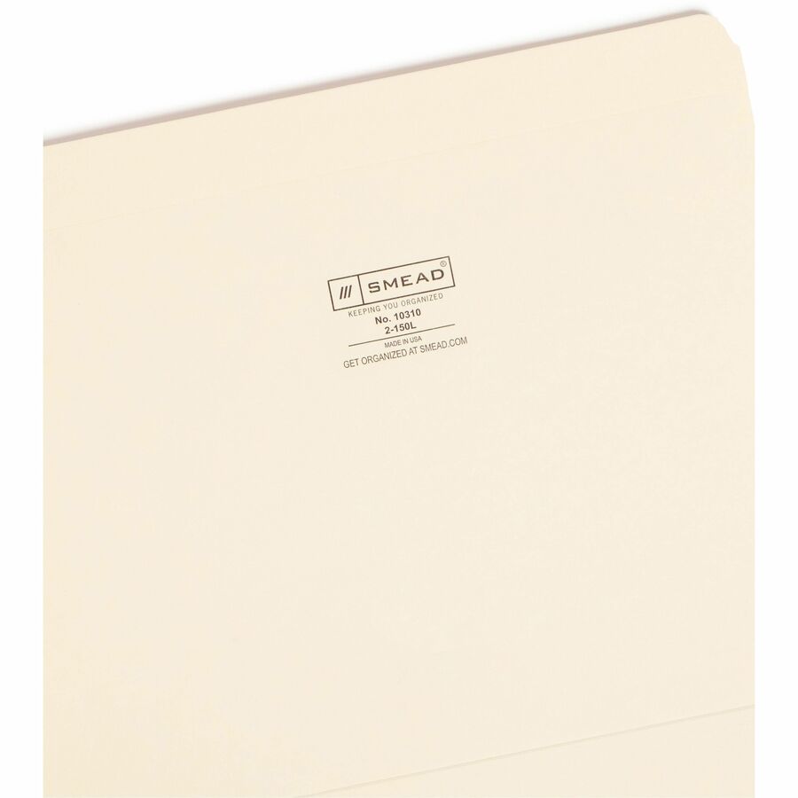 Smead Straight Tab Cut Letter Recycled Top Tab File Folder - Alternate-Image6
