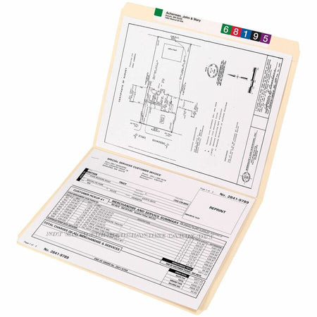 Smead Straight Tab Cut Letter Recycled Top Tab File Folder - Alternate-Image1
