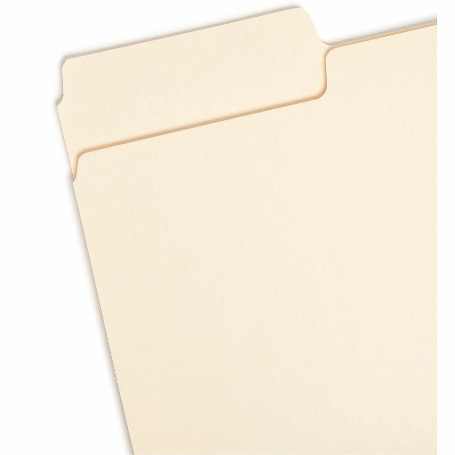 Smead SuperTab 1/3 Tab Cut Legal Recycled Top Tab File Folder - Left