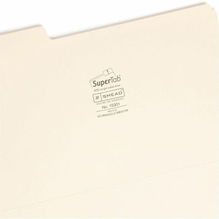 Smead SuperTab 1/3 Tab Cut Legal Recycled Top Tab File Folder - Right