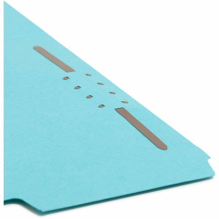 Smead SuperTab 1/3 Tab Cut Letter Recycled Fastener Folder - 8 1/2’’ x 11’’ - 1 2K Fastener(s) - Top Location - 11 pt.