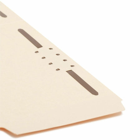 Smead SuperTab 1/3 Tab Cut Letter Recycled Fastener Folder - 8 1/2’’ x 11’’ - 2 Prong K Style Fastener(s) - Folders