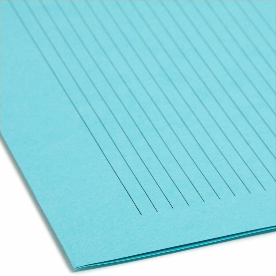 Smead SuperTab 1/3 Tab Cut Letter Recycled Fastener Folder - 8 1/2’’ x 11’’ - 1 2K Fastener(s) - Top Location - 11 pt.