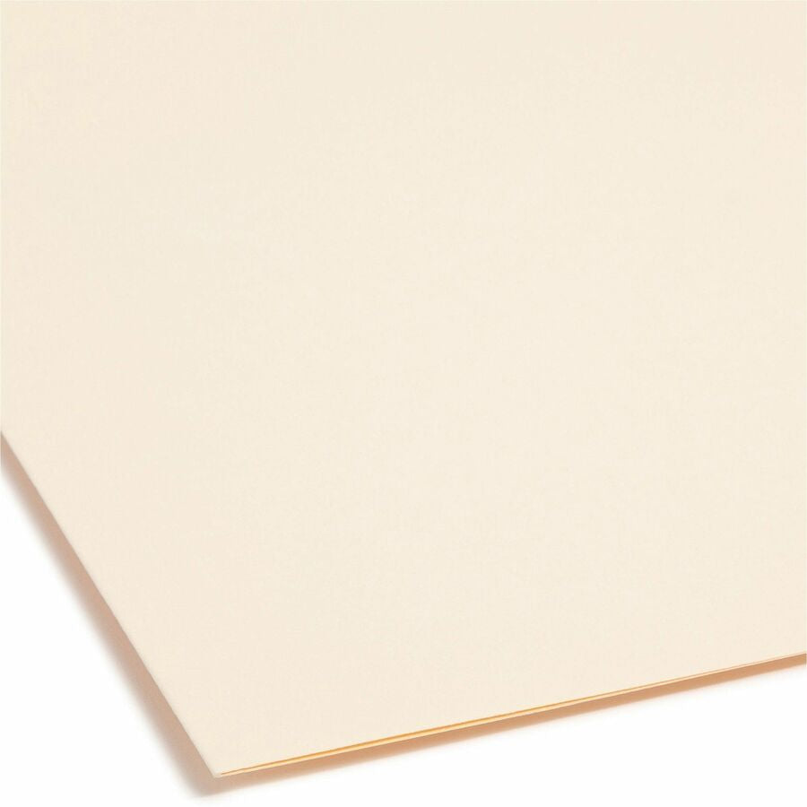 Smead SuperTab 1/3 Tab Cut Letter Recycled Fastener Folder - 8 1/2’’ x 11’’ - 2 Prong K Style Fastener(s) - Folders