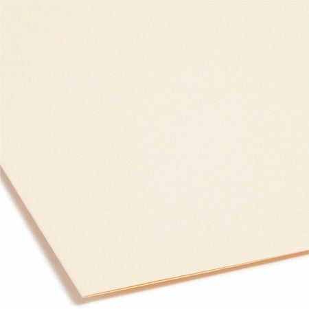 Smead SuperTab 1/3 Tab Cut Letter Recycled Fastener Folder - 8 1/2’’ x 11’’ - 2 Prong K Style Fastener(s) - Folders