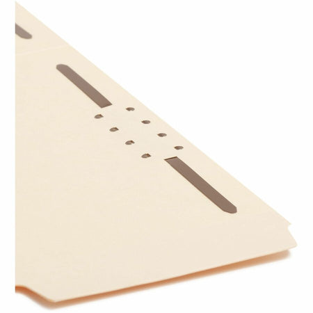 Smead SuperTab 1/3 Tab Cut Letter Recycled Fastener Folder - 8 1/2’’ x 11’’ - 2 Prong K Style Fastener(s) - Folders