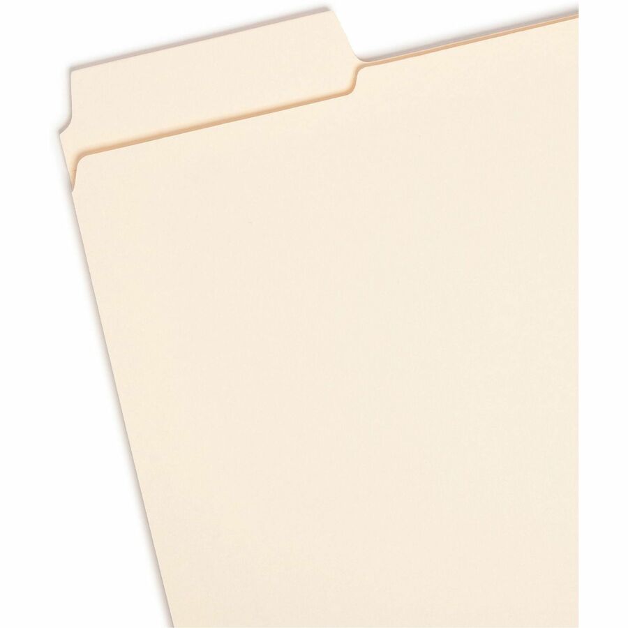 Smead SuperTab 1/3 Tab Cut Letter Recycled Top Tab File Folder - Left