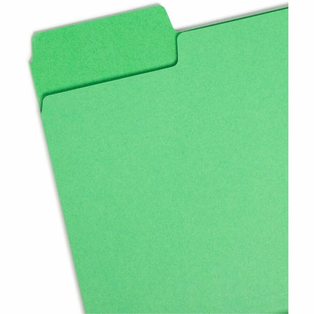 Smead SuperTab 1/3 Tab Cut Letter Recycled Top Tab File Folder - Left