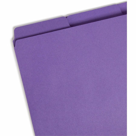 Smead SuperTab 1/3 Tab Cut Letter Recycled Top Tab File Folder - Left