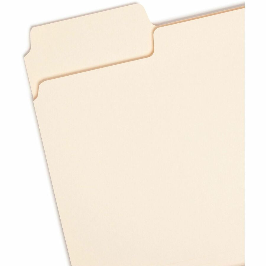 Smead SuperTab 1/3 Tab Cut Letter Recycled Top Tab File Folder - Left