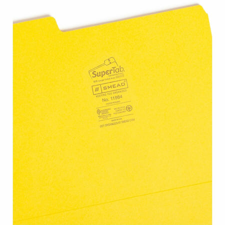 Smead SuperTab 1/3 Tab Cut Letter Recycled Top Tab File Folder - Alternate-Image3