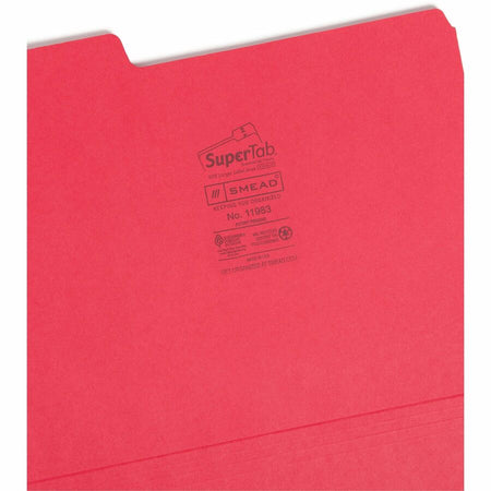 Smead SuperTab 1/3 Tab Cut Letter Recycled Top Tab File Folder - Alternate-Image3