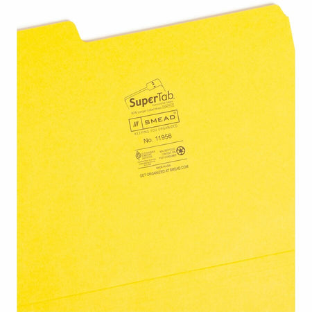 Smead SuperTab 1/3 Tab Cut Letter Recycled Top Tab File Folder - Alternate-Image3