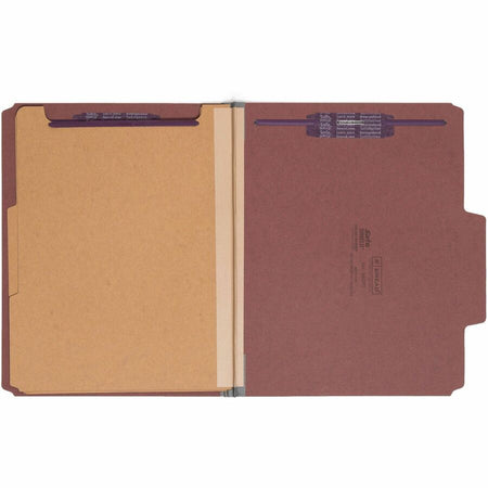 Smead SuperTab 2/5 Tab Cut Letter Recycled Classification Folder - Front