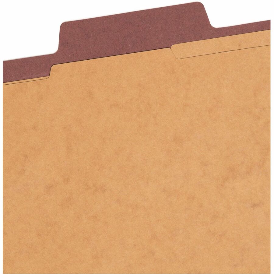 Smead SuperTab 2/5 Tab Cut Letter Recycled Classification Folder - Top