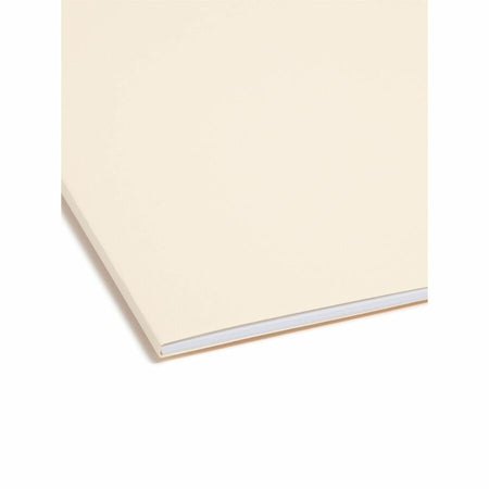 Smead SuperTab 1/3 Tab Cut Letter Recycled Fastener Folder - 8 1/2’’ x 11’’ - 2 Prong K Style Fastener(s) - Folders