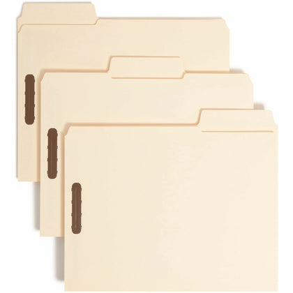 Smead SuperTab Fastener Folder - Letter Size 3/4’’ Expansion - 50/Box - Folders