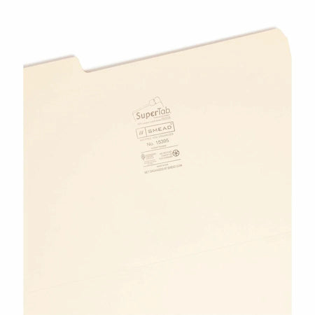 Smead SuperTab Legal File Folders - 1/3 Tab Cut 8.5’’ x 14’’ 100/Box - Top