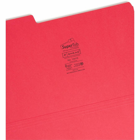 Smead SuperTab Legal File Folders - Heavyweight Durable - 50/Box - Top Tab