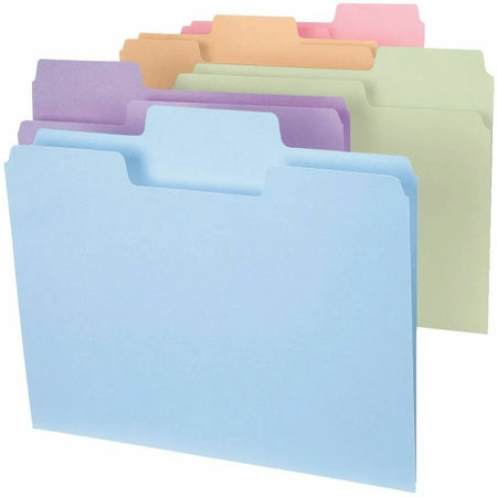 Smead SuperTab Recycled File Folders - Letter Size 1/3 Tab Cut - 100/Box - Top