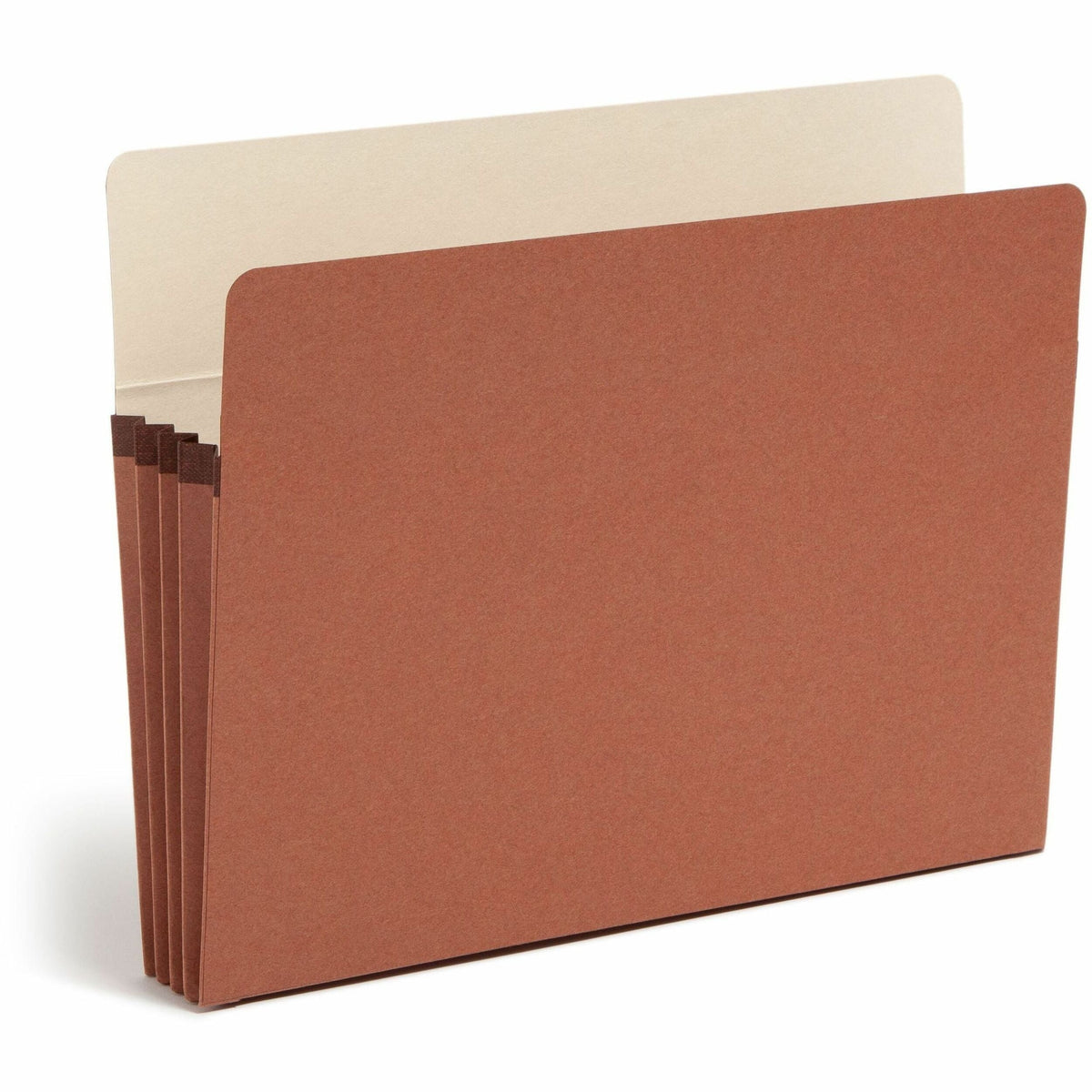 Smead SuperTab Straight Tab Cut Letter Recycled File Pocket - 8 1/2’’ x 11’’ - 3 Expansion - Redrope - Expanding Files