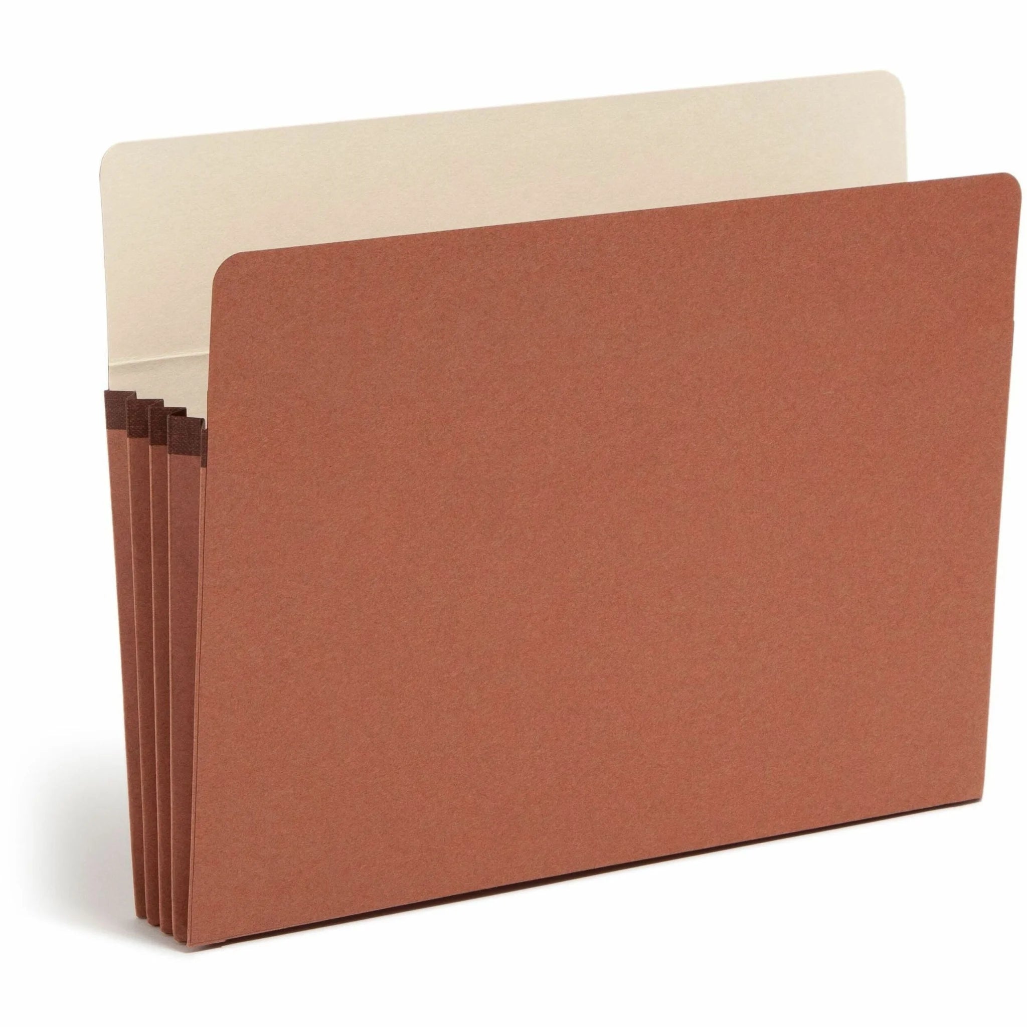 Smead SuperTab Recycled File Pocket - Redrope - 3 1/2’’ Expansion - Expanding Files
